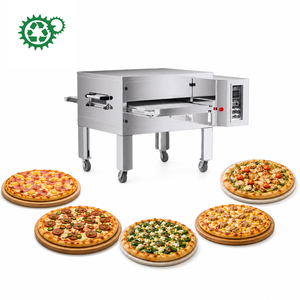 Máquina para Hacer <span class=keywords><strong>Pizza</strong></span> Cuadrada Estilo Detroit de Alta Eficiencia, Horno de <span class=keywords><strong>Pizza</strong></span> con Banda Transportadora Estilo Napolitano para Fábrica de Alimentos - Product Image 1