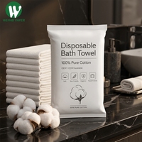 Serviette de Bain en Coton Jetable Premium Grande Taille Anti-Déchirure, Emballage Stérile pour Camping, Hôtels & Chambres d'Hôtes, Salons de Tatouage