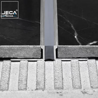 Profilé en aluminium en forme de T pour carrelage, protection des bords des carreaux en céramique, bande de transition décorative pour les murs et les sols