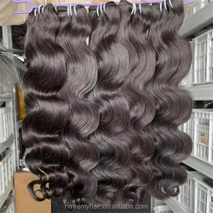 Extensiones de Cabello Humano <span class=keywords><strong>Ahir</strong></span> Populares 2026, de 10 a 30 Pulgadas, Cabello Humano Virgen Indio Naturalmente Teñido en Negro, Paquetes de Cabello Humano con Ondas Suaves - Product Image 3