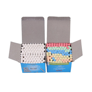 Craie de gypse multicolore lavable, non toxique et sans poussière pour tableau noir et tableau vert scolaire, avec logo et taille personnalisée - Product Image 3