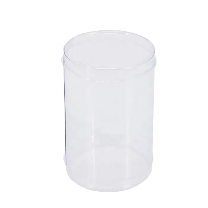 사용자 정의 새로운 디자인 투명 플라스틱 실린더 포장 상자 뚜껑과 투명 PVC 튜브 포장 상자