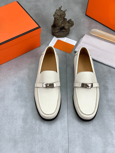 Lightweight comfortable men's classic casual cowhide upper with metal <b>accessories</b> stepping on daily office wear with flat <b>shoes</b> - Product Image 6