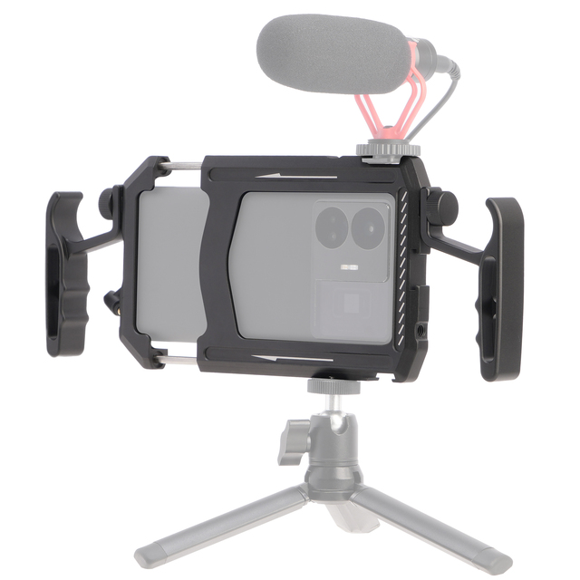 Universal Smartphone Cage Video Rig Grips Stabiliser Vlogging Live Broadcast Mobile Phone Holder Kit Video Maker for iPhone
