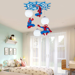 Lampada a Sospensione LED Moderna Spider-Man per la Cameretta dei Bambini con Protezione Oculare, Illuminazione a <span class=keywords><strong>Soffitto</strong></span> per la Stanza del Bambino - Product Image 2