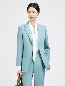 OEM Blazers Mujeres Abrigos para damas Trajes Ropa de oficina Trajes formales de negocios Blazer Chaqueta Pantalones Conjunto Trajes de <span class=keywords><strong>mujer</strong></span> y esmoquin - Product Image 5