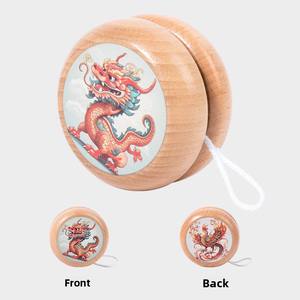 <span class=keywords><strong>Yoyo</strong></span> en bois miniature en forme de tambour pour enfants, jouets éducatifs de dessin animé, vente en gros, cadeau classique traditionnel, fournitures pour stands - Product Image 6