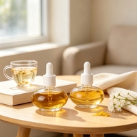 Flacon compte-gouttes en verre vide personnalisé de 30 ml pour parfum, flacon cosmétique en verre pour sérum visage avec boîte, flacon compte-gouttes en verre pour sérum