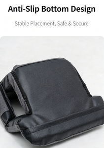 Chaise de sol pliable et rembourrée chauffante par USB avec support dorsal extra-large, coussin chauffant portable et doux pour salon, chambre à coucher, intérieur - Product Image 6