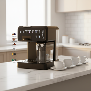 Macchina da <span class=keywords><strong>Caffè</strong></span> 3-in-1 Multi Capsula con Montalatte Automatico <span class=keywords><strong>Compatibile</strong></span> Dolce Gusto <span class=keywords><strong>Nespresso</strong></span> <span class=keywords><strong>Caffè</strong></span> Macinato per Latte Cappuccino Espresso - Product Image 5