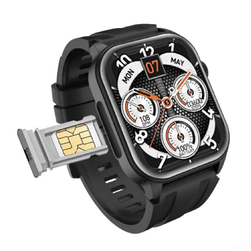 2024 CW01 Ultra Smart Watch con schermo TFT nuovo modello Hot 4G funzione di chiamata telefonica promemoria e lettore musicale