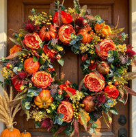 Guirlande artificielle de Noël très vendue pour la décoration de fenêtre, la mise en scène de la porte d'entrée et la suspension murale