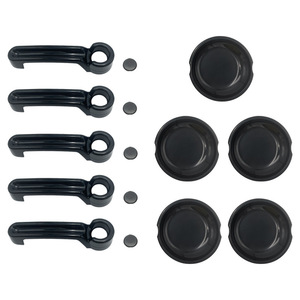 Cubiertas para Manijas de Puerta de Jeep Wrangler 07-18, Kit Exterior Negro ABS para 4 Puertas con Tapas - Product Image 2