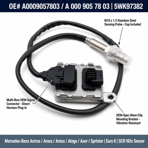 Nuevo Sensor de NOx de 12V A0009057803 5WK97382 para <span class=keywords><strong>Mercedes</strong></span> Benz W213 W205 W253, Sensor de Oxígeno y Nitrógeno con 1 Año de Garantía - Product Image 1