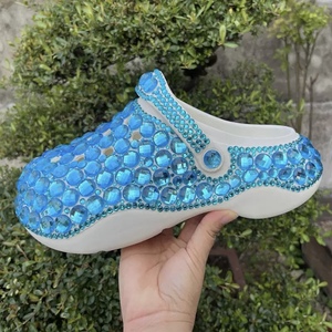Sandalias Planas de Plataforma con Pedrería Neón para Exteriores y Hogar, Zapatos de Suela Gruesa, Pantuflas 2023 - Product Image 4