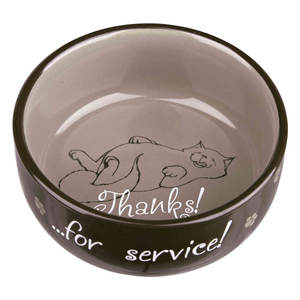 Mangeoire pour chat en céramique 0,3 L 11 cm avec design 'Thank You For Service' - Product Image 2