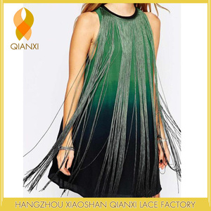 2 inch Red Rayon ruche và cắt chainette rìa vải & dệt nguyên liệu>>Textile Accessories - Product Image 4