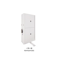 Armoire de classement industrielle autoportante à roulettes en métal haute densité, grande capacité, compacte pour bureau et archivage