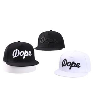 Casquette de baseball 6 panneaux en polyester 100 % <span class=keywords><strong>DOPE</strong></span>, best-seller transfrontalier, design élégant à visière plate, lettres brodées, style hip-hop/urbain - Product Image 5
