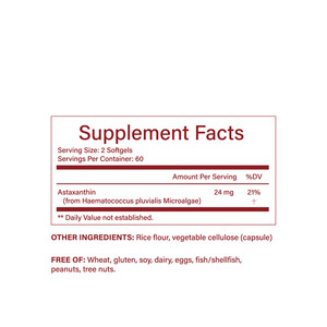 Cápsulas Blandas de Astaxantina Orgánica HUAQING OEM, 24 mg por Porción, Doble Potencia, Microalgas Veganas, Suplementos Antioxidantes - Product Image 4
