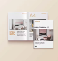 Brochure personnalisée en couleur avec couverture rigide, reliure agrafée, album photo, conception sur mesure en usine