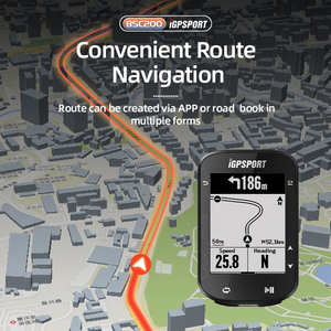 Ordinateur de vélo GPS étanche IPX7 pour BSC200 avec ANT+, écran 2,5 pouces, batterie 300 mAh - 30 heures d'autonomie, navigateur de cyclisme - Product Image 3