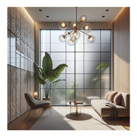 Ventanas de vidrio extra grandes Sala de estar fija Aluminio Piso a techo Ventanas corredizas de vidrio 16 Fer Bay Window Frame