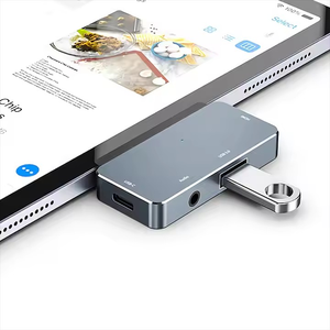 Usb C <span class=keywords><strong>HUB</strong></span> OEM <span class=keywords><strong>4</strong></span> trong 1 <span class=keywords><strong>Mini</strong></span> <span class=keywords><strong>Hub</strong></span> Side chèn 4K30hz HDTV Loại C PD 2.0 100W <span class=keywords><strong>USB3.0</strong></span> với clip Tương thích cho i Pad Pro và nhiều hơn nữa - Product Image 3