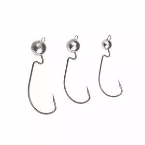 Angeln Offset Weedless Ned Rig Jigköpfe – Jigging-Köder aus Blei und Hochkohlenstoffstahl - Product Image 5