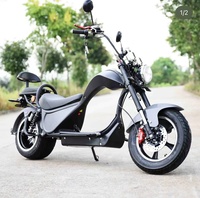 Motocicleta Eléctrica EEC 2026, Scooter Chopper de 2 Ruedas, Neumáticos Anchos, Citycoco Junior 4000w, Potente, para Adultos