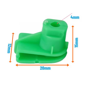 Auto Fastener <b>Clip</b> 20x15x12mm Green Plastic For Car DVD Headlight Fixing Nut Mounting - Product Image 1