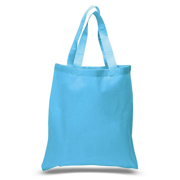 High quality foldable shopping tote canvas bags with custom printed logo