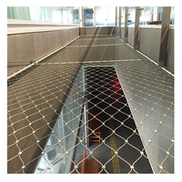 Filet de câbles en acier inoxydable 304 316, maille souple avec embouts, pour clôture de zoo, garde-corps de balcon, décoration architecturale
