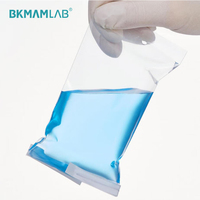 Uso en laboratorio 115*230mm Material PE Bolsa de muestreo de alambre de hierro estéril Paquete giratorio Bolsa de muestreo
