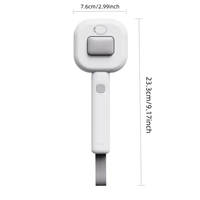 Peigne de toilettage rechargeable pour animaux de compagnie, en ABS et silicone, antistatique, avec lumière de détection de poils pour le toilettage des chats et des chiens