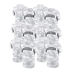 Maillot de football américain court Patchs cousus personnalisés Respirant Maillot d'entraînement universitaire grande taille Équipe de broderie par sublimation - Product Image 2