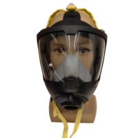 Masque respiratoire à oxygène CCBA 2026, ignifuge, flexible, intégral, avec harnais de tête, équipement médical en silicone pour la lutte contre les incendies