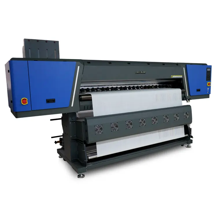 Impressora industrial de subolmação, impressora de calor de impressora industrial 8 i3200 cabeças, máquina usada na indústria de roupas, têxteis domésticos