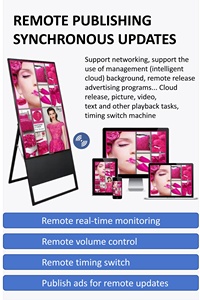Support d'affichage numérique à cadre en A pour la publicité intérieure pour les petits restaurants magasins de détail pas de <span class=keywords><strong>pixel</strong></span> de 3mm OEM de 1 an - Product Image 4