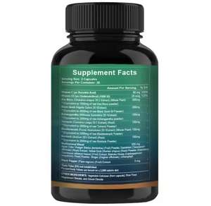 Etiqueta privada OEM/ODM Suplemento de hierbas Cápsulas de musgo marino Cápsulas de extracto de Bladderwrack orgánico para la salud - Product Image 5