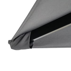 Parasol de terrasse moderne en aluminium robuste avec logo personnalisé, protection UV, inclinaison gauche/droite, pour hôtel et cour, modèle DC-UP-107, logo imprimé - Product Image 6