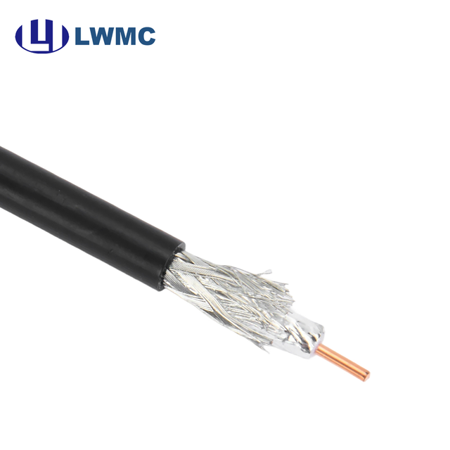 LWMC High Quality Communication Equipment Wide Frequency Range High Frequency Transmission Black PVc Lmr200 Cable Coaxial