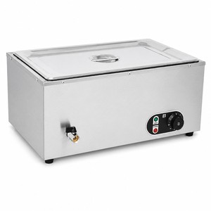 Commercial <b>Electric</b> Soup Warmer Bain Marie 1/1 GN Single <b>Pan</b> 1.5kW for Buffet Catering Restaurant Hotel Kitchen OEM - Product Image 1