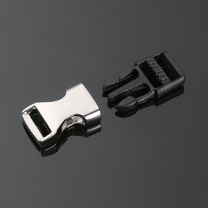 Boucle de verrouillage automatique en alliage argent noir, diamètre intérieur 10 mm, pour ceintures, sacs, accessoires de quincaillerie - Product Image 2