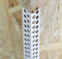 Profilé d'angle en PVC en forme de L avec chanfrein triangulaire pour supermarchés, hôpitaux, salles de bain et usage extérieur