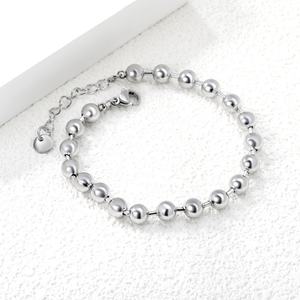 European American Style Jewelry Elegant Classic <b>Bead</b> <b>Bracelet</b> 18K Gold Plated Geometric Stainless Steel <b>Bracelet</b> for Women - Product Image 6