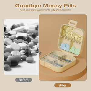 Nuevo Estuche Portátil de Plástico para Pastillas, Organizador de Medicamentos de Viaje, Caja Divisora de Medicamentos - Product Image 2