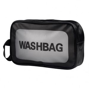 Portable <b>Transparent</b> Frosted PVC <b>Makeup</b> <b>Bag</b> Custom Waterproof Travel Toiletry <b>Bag</b> - Product Image 4