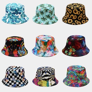 Spring Summer Various Styles Double Sided <strong>Bucket</strong> Basin <strong>Hat</strong> Men Fashion Sun Protection Custom Fisherman <strong>Hats</strong> Printed <strong>Bucket</strong> <strong>Hats</strong> - Product Image 2