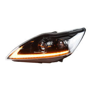 Accessoires de phares avant pour <span class=keywords><strong>Ford</strong></span> Focus <span class=keywords><strong>2009</strong></span>-2011 LED Auto Headlights Assembly Upgrade Demon Eyes Style Projector Lens 100W - Product Image 1